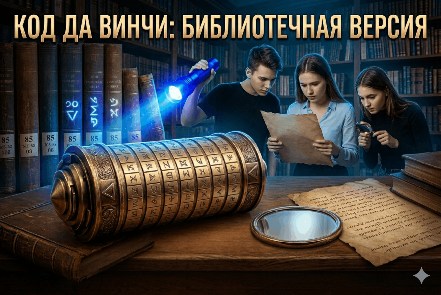 «Код Да Винчи: Библиотечная версия» – квест